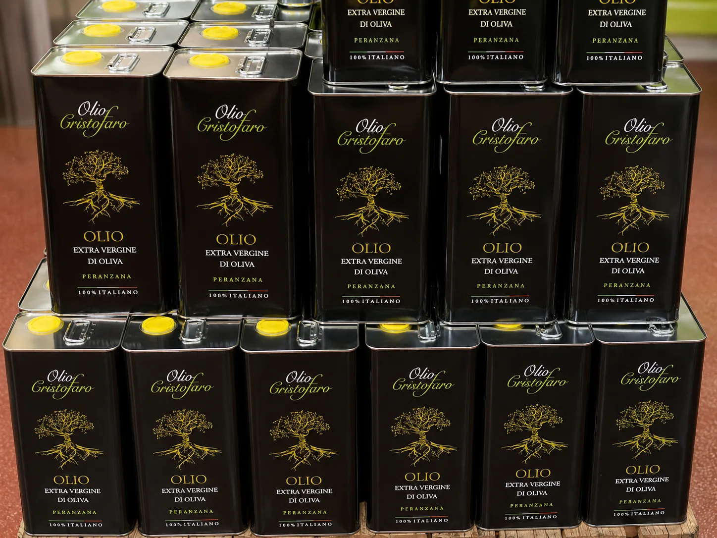 Olio Cristofaro, dettaglio della produzione