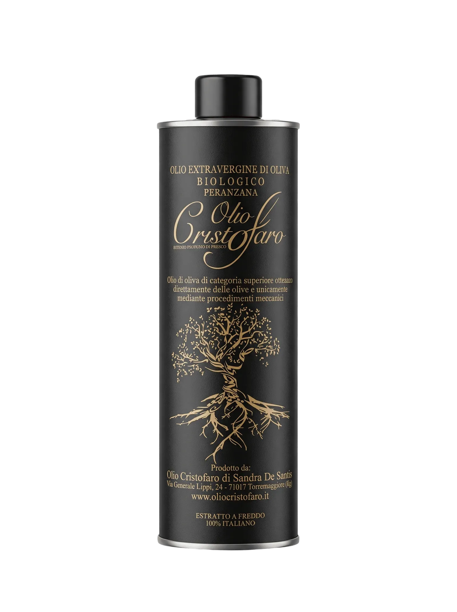 Olio Cristofaro, huile d'olive vierge extra biologique, format 750 ml